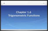 Chapter 1.6  Trigonometric Functions