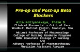 Pre-op and Post-op Beta Blockers