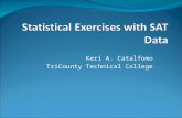 Statistical Exercises with SAT Data