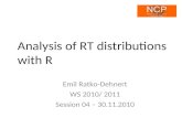 Analysis of RT distributions with R