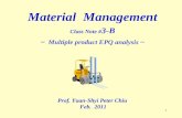 Material  Management Class Note # 3-B ~  Multiple product EPQ analysis ~