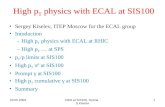 High p T  physics with ECAL at SIS100
