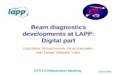 Beam diagnostics developments at LAPP: Digital part