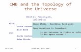 CMB and the Topology of the Universe