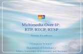 Multimedia Over IP:  RTP, RTCP, RTSP