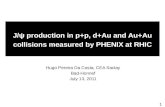 J/ ˆ  production in  p+p ,  d+Au  and  Au+Au  collisions measured by PHENIX at RHIC