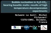 Nolwenn Le Gall 1 , Michel Pichavant 1 1 ISTO/CNRS, Orléans, France VUELCO conference Barcelona