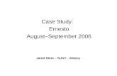 Case Study:   Ernesto August–September 2006
