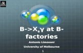 B->X s ³  at B-factories