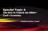 Special Topic 6 The Key to Unlock the Bible ━ God’s Economy
