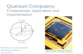 Quantum Computers: Fundamentals, Applications and  Implementation