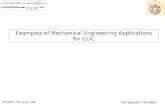 Examples of Mechanical Engineering Applications  for CLIC