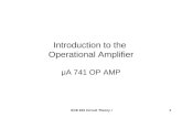 Introduction to the  Operational Amplifier