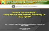 Scratch Tests on 4H-SiC  Using Micro-Laser Assisted Machining ( μ -LAM) System