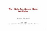 The High-Emittance Muon Collider