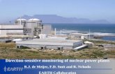 Direction-sensitive monitoring of nuclear power plants R.J. de Meijer, F.D. Smit and R. Nchodu