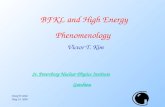 BFKL and High Energy Phenomenology
