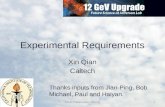 Experimental Requirements
