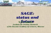 SAGE: status and future