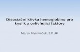 Disocian­ k™ivka hemoglobinu pro kysl­k a ovlivˆuj­c­ faktory Marek Mysliveek, 2.lf UK