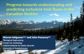 Progress towards understanding and predicting turbulent heat fluxes in the Canadian Rockies