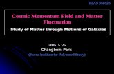 Cosmic Momentum Field and Matter Fluctuation Study of Matter through Motions of Galaxies