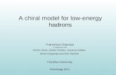 A chiral model for low -energy hadrons