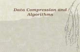 Data Compression and Algorithms