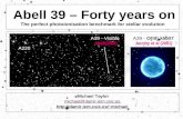 Abell 39 – Forty years on The perfect photoionisation benchmark for stellar evolution