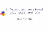 Information retrieval  – LSI, pLSI and LDA