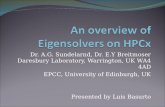 An overview  of  Eigensolvers on HPCx