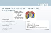 Double beta decay with NEMO3 and SuperNEMO