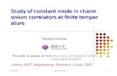 Study of constant mode in charmonium correlators at finite temperature