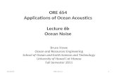 ORE 654 Applications of Ocean Acoustics Lecture 6b Ocean Noise