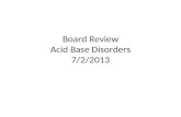 Board Review Acid Base Disorders 7/2/2013