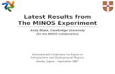 Latest Results from The MINOS Experiment