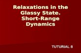 Relaxations in the Glassy State. Short-Range Dynamics