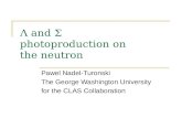 Λ and  Σ  photoproduction on the neutron