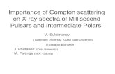 Importance of Compton scattering on X-ray spectra of Millisecond Pulsars and Intermediate Polars