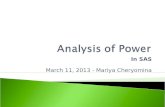 Analysis of Power