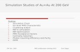 Simulation Studies of Au+Au At 200 GeV