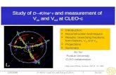 Study of  DK/ π e +   and measurement of  V cs  and V cd  at CLEO-c