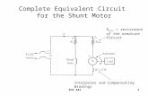 Complete Equivalent Circuit  for the Shunt Motor