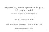 Superstring vertex operators in type IIB matrix model arXiv:0708.1077[hep-th], 0710.0709[hep-th]