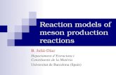 Reaction models of meson production reactions