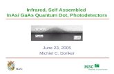 Infrared, Self Assembled  InAs/ GaAs Quantum Dot, Photodetectors