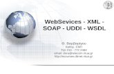 WebSevices - XML - SOAP - UDDI - WSDL