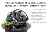 A Stress Analysis of Sputter Coating on the LSST Primary-Tertiary Mirror