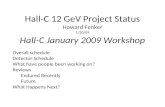 Hall-C 12 GeV Project Status Howard Fenker 1/30/09 Hall-C January 2009 Workshop