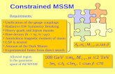Constrained MSSM